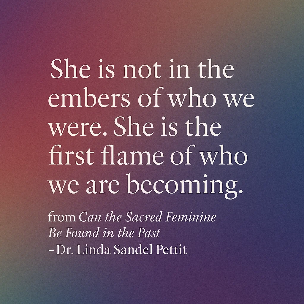 She is not in the embers of who we were...