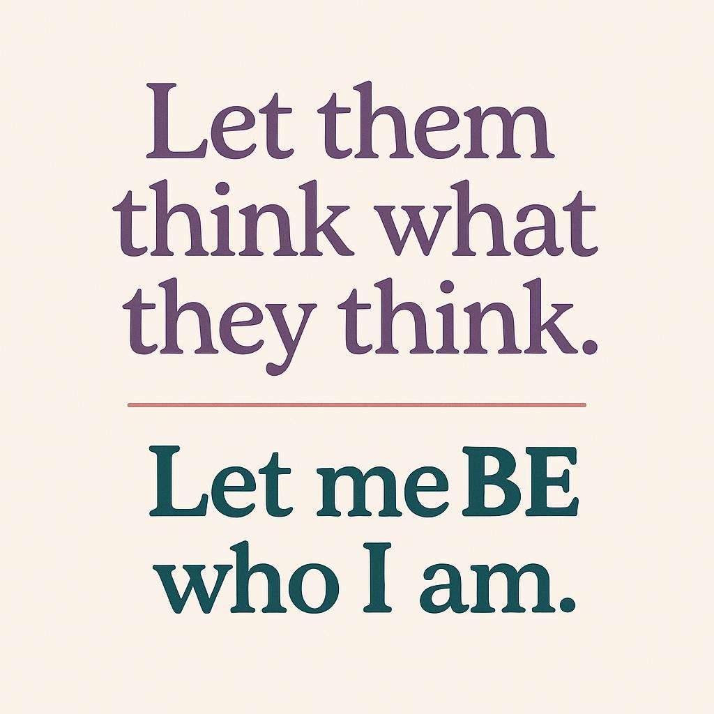 Let me be who I am image